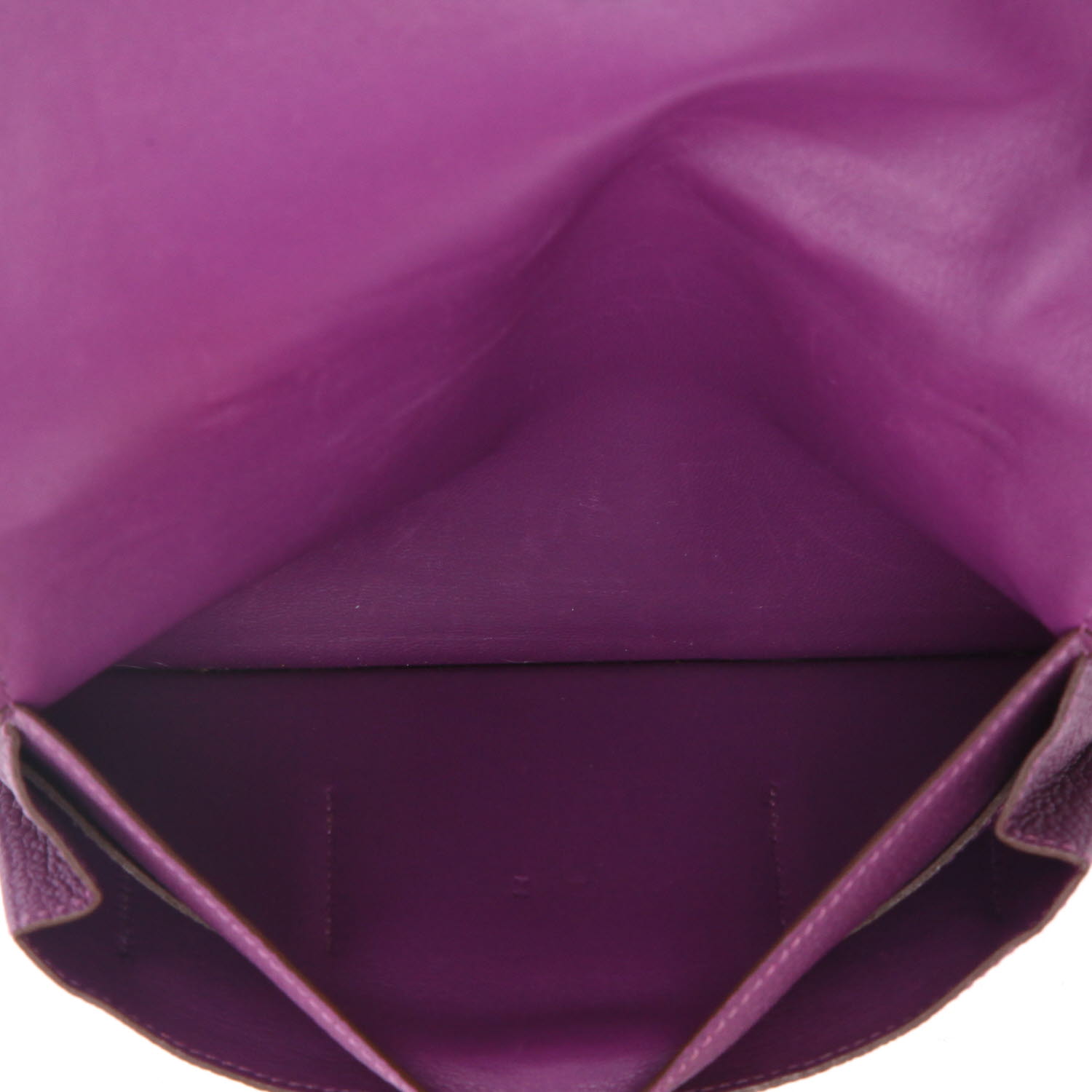 Portefeuille Hermès  Dogon en cuir togo violet Anemone - Detail D3