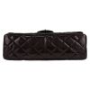 Chanel 2.55 handbag  in plum patent quilted leather - Detail D1 thumbnail