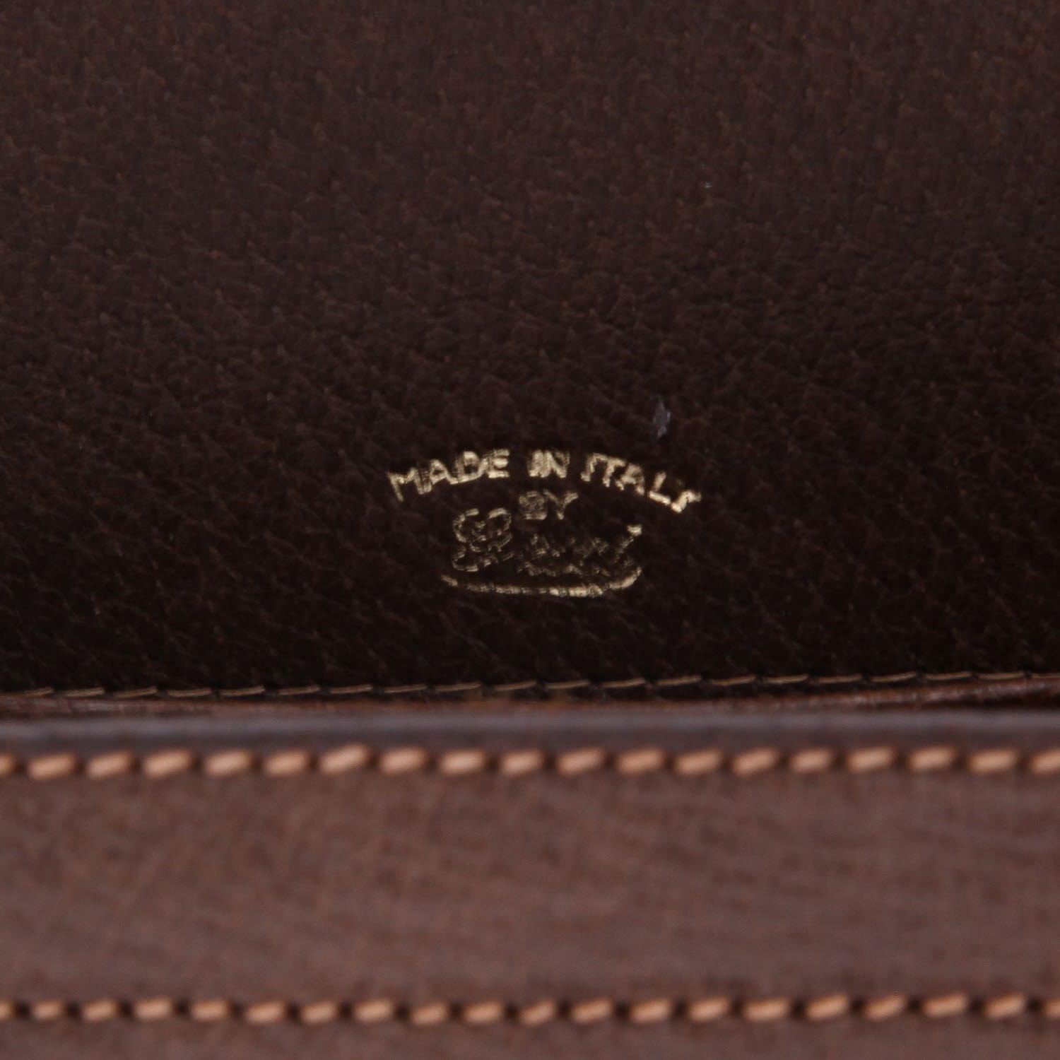 Borsa Gucci  Gucci Vintage in pelle di Pecari marrone - Detail D2