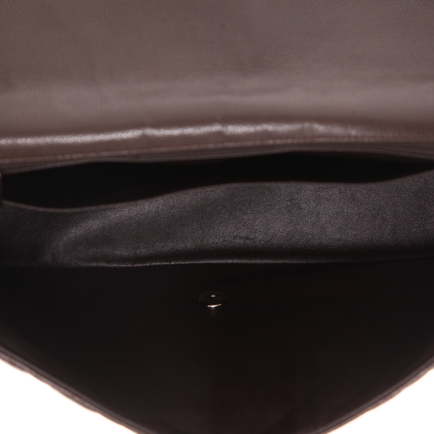 Sac à main Chanel  Timeless Maxi Jumbo en cuir grainé matelassé marron - Detail D3