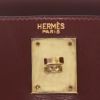 Bolso de mano Hermès  Kelly 28 cm en cuero box color burdeos - Detail D2 thumbnail