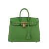 Bolso de mano Hermès  Birkin 25 cm en cuero epsom verde Yucca - 360 thumbnail