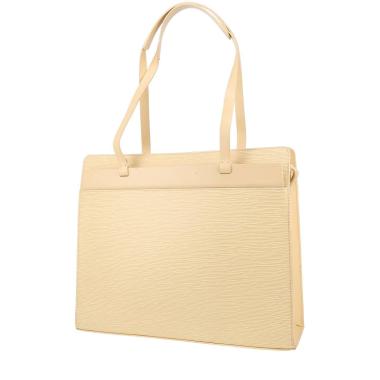 Sac cabas Louis Vuitton  Croisette en cuir épi jaune