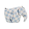Loewe  Elephant Pocket shoulder bag  in light blue and white leather - 360 thumbnail