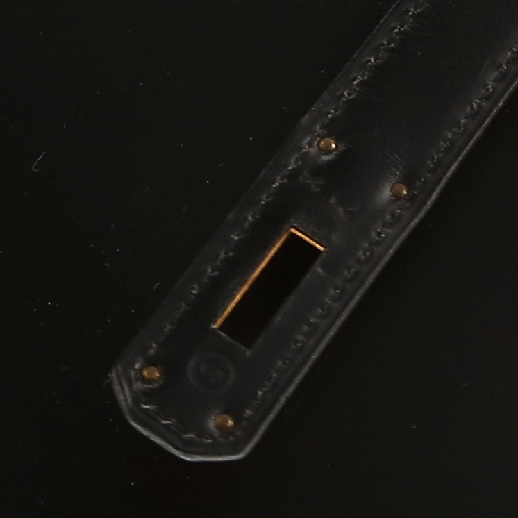 Sac à main Hermès  Kelly 32 cm en cuir box noir - Detail D4