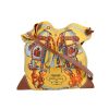 Hermès  Silk City shoulder bag  in yellow silk  and Barenia leather - 360 thumbnail