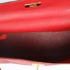 Borsa Hermès  Kelly 28 cm in pelle Courchevel rossa - Detail D3 thumbnail
