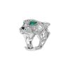 Cartier Panthère ring in white gold, diamonds and emerald - 00pp thumbnail