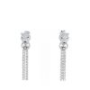 Cartier Panthère earrings in white gold, diamonds and emerald - 360 thumbnail