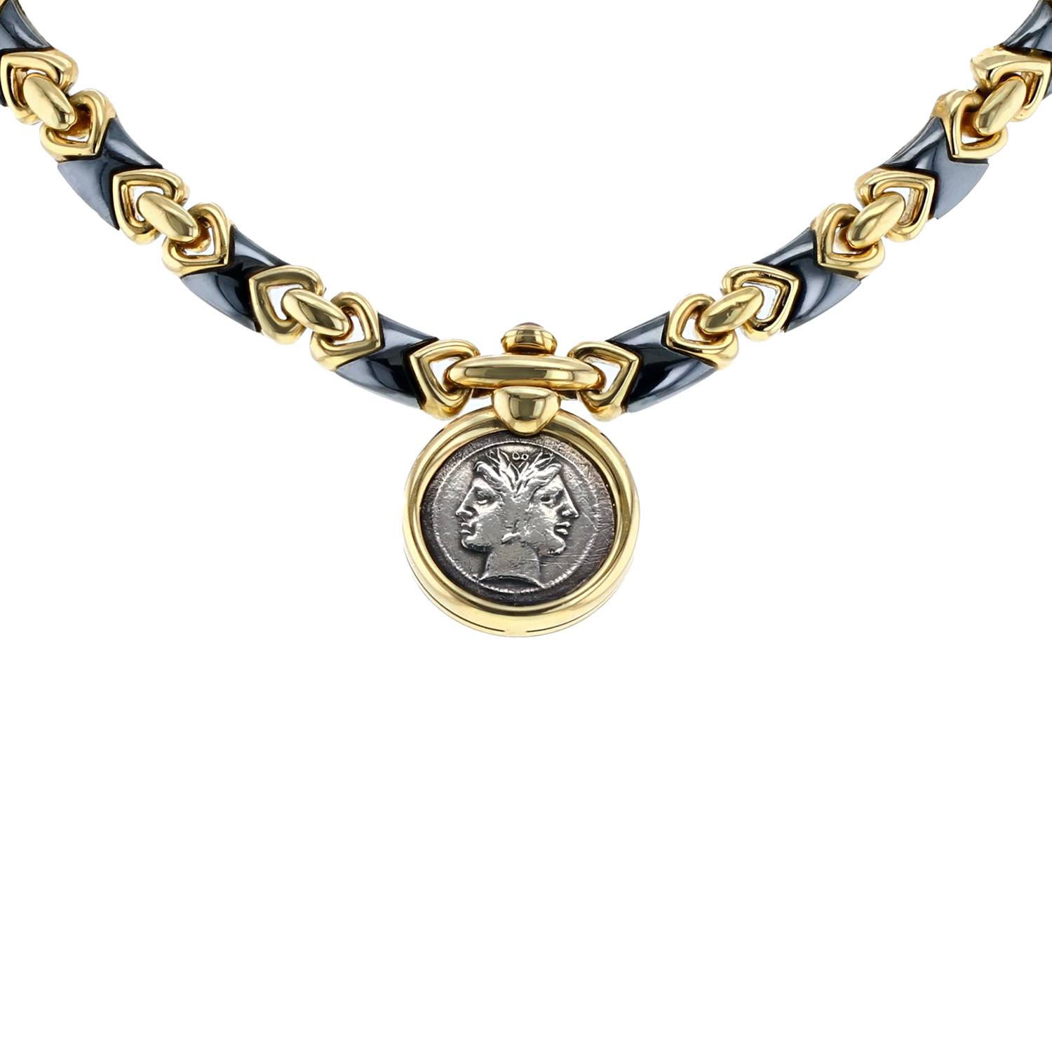 Bulgari Monete Gem Set Gold Platinum Ancient Coin Necklace at 1stDibs |  bulgari coin necklace, bulgari monete necklace, bvlgari roman coin necklace