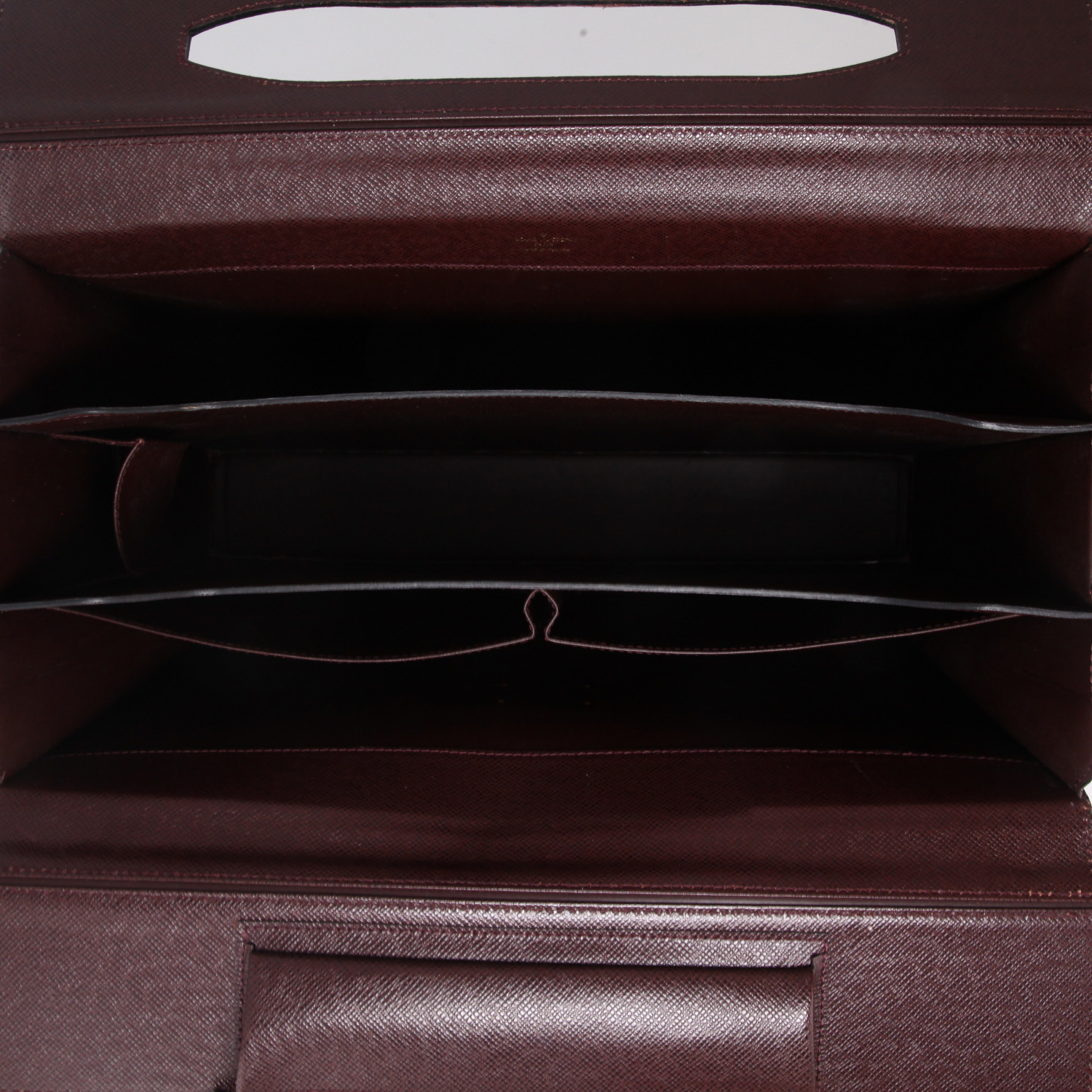 Porte-documents Louis Vuitton  Oural en cuir taiga prune - Detail D3