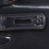 Hermès  Kelly 28 cm handbag  in blue box leather - Detail D4 thumbnail