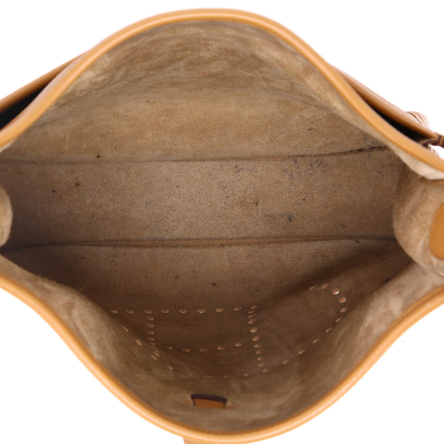 Bolso bandolera Hermès  Evelyne III en cuero togo Sesame - Detail D3