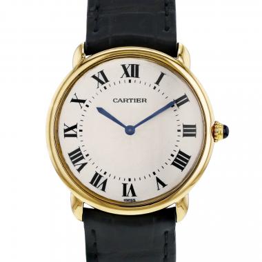 Reloj Cartier Ronde Louis Cartier de oro amarillo Circa 1990