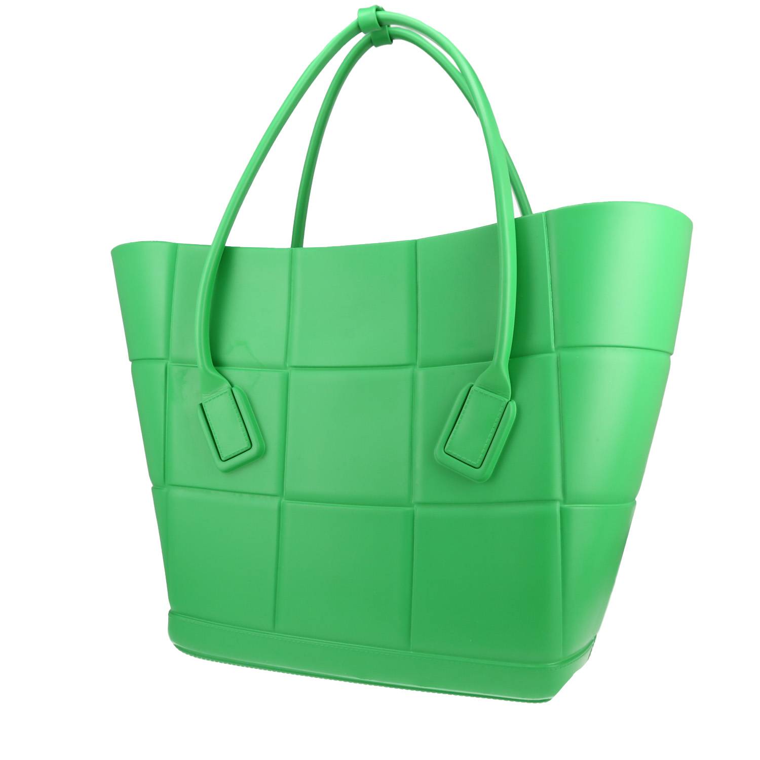 sac à main bottega veneta arco grand modèle en plastique vert