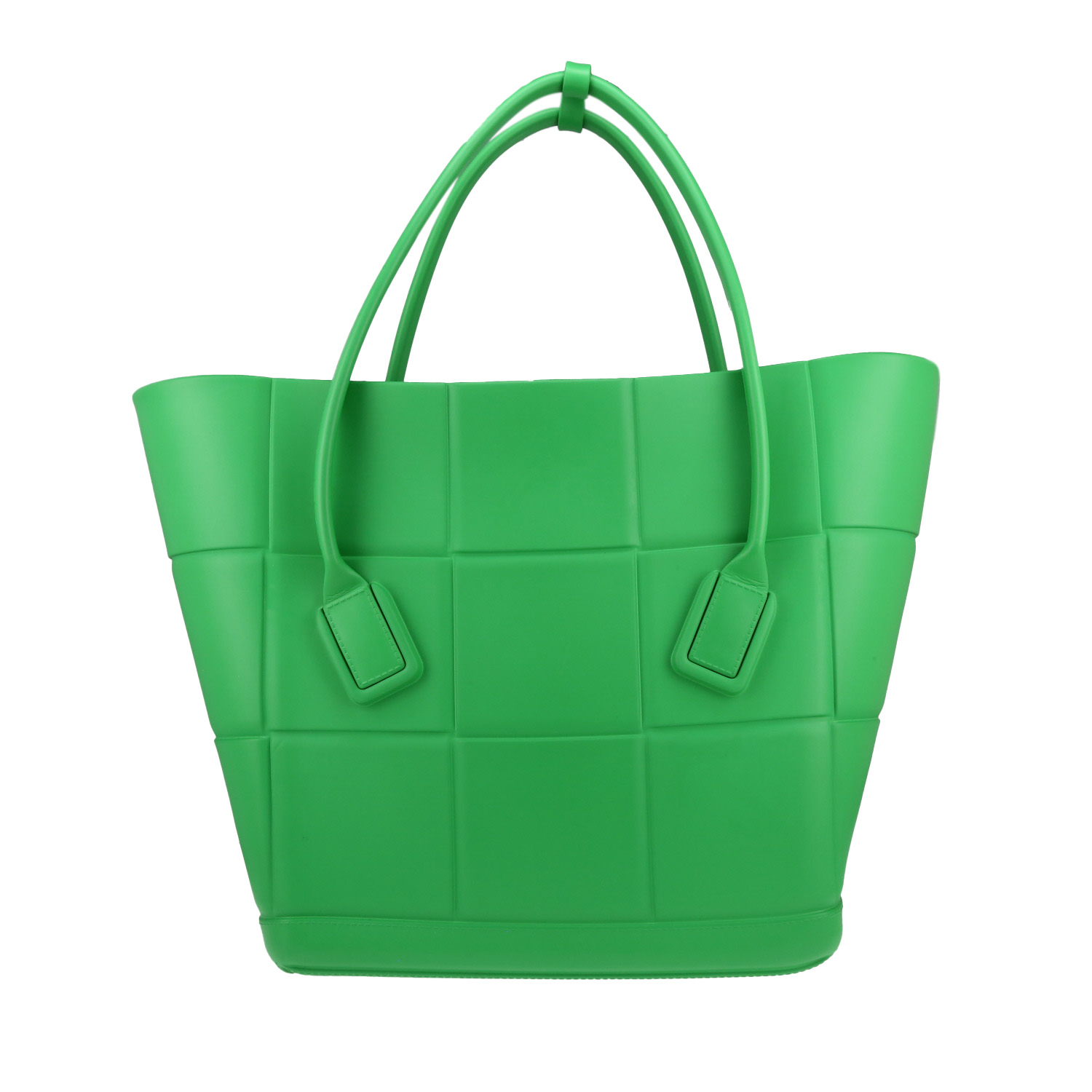 Bolso de mano Bottega Veneta  Arco modelo grande  en plástico verde - Detail D5