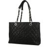 Chanel  Shopping GST shopping bag  in black quilted grained leather - 00pp thumbnail