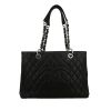 Chanel  Shopping GST shopping bag  in black quilted grained leather - 360 thumbnail