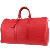 Bolsa de viaje Louis Vuitton  Keepall 45 en cuero Epi rojo - 00pp thumbnail