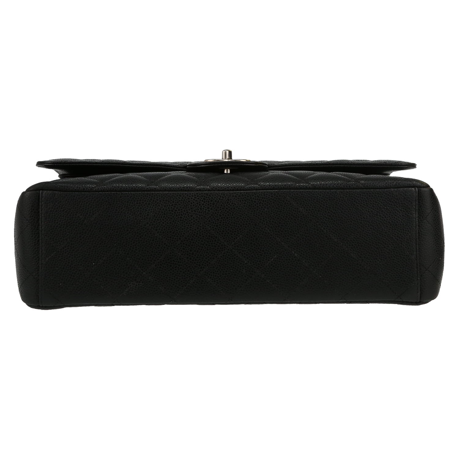 Sac bandoulière Chanel  Timeless Maxi Jumbo en cuir grainé matelassé noir - Detail D1