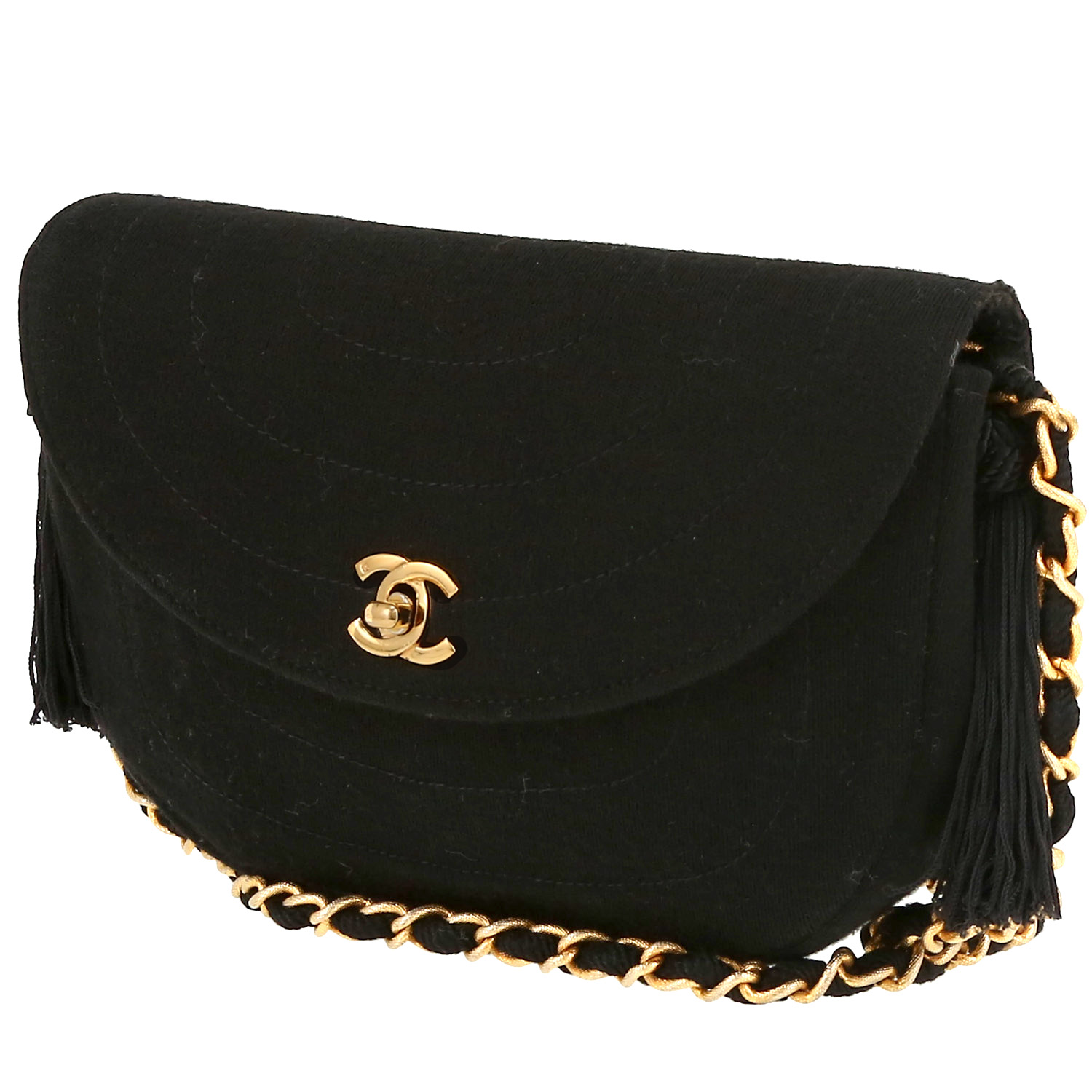 Borsa Chanel  Vintage in tela nera