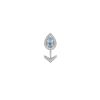 Chaumet  earring in white gold, diamonds and aquamarine - 00pp thumbnail