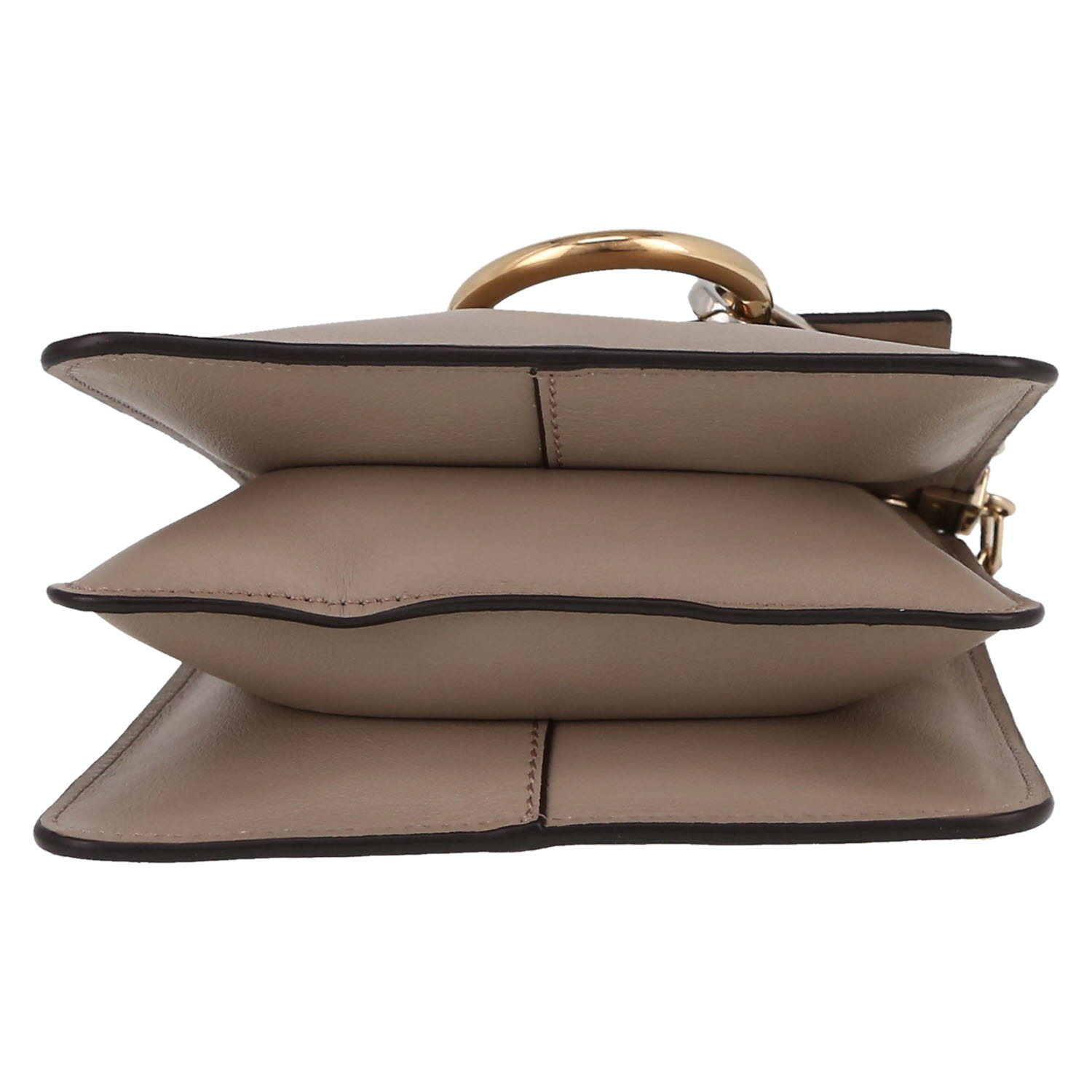 Sac à main Chloé  Faye Bracelet en cuir taupe et daim taupe - Detail D1