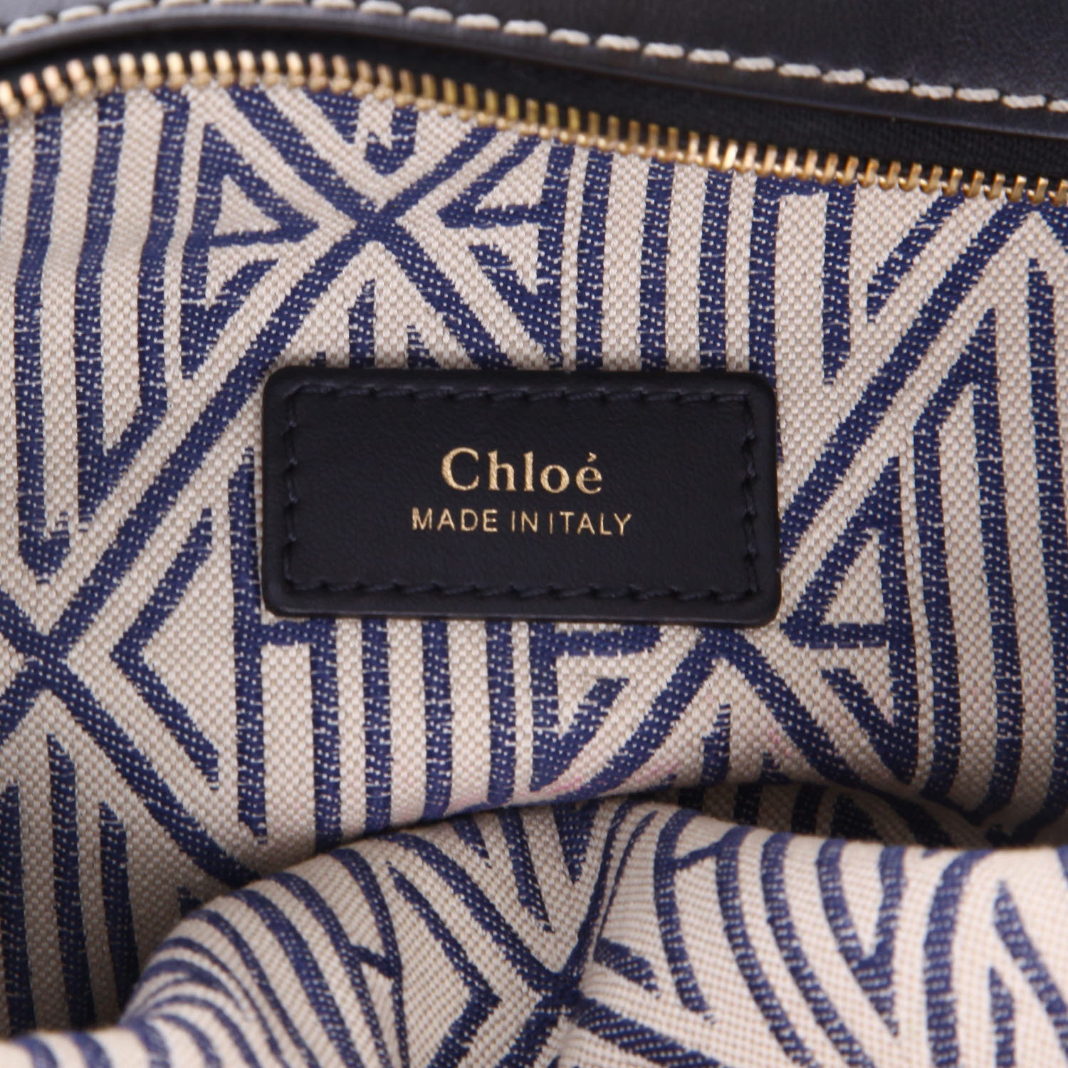 Sac bandoulière Chloé  Darla en cuir noir - Detail D2