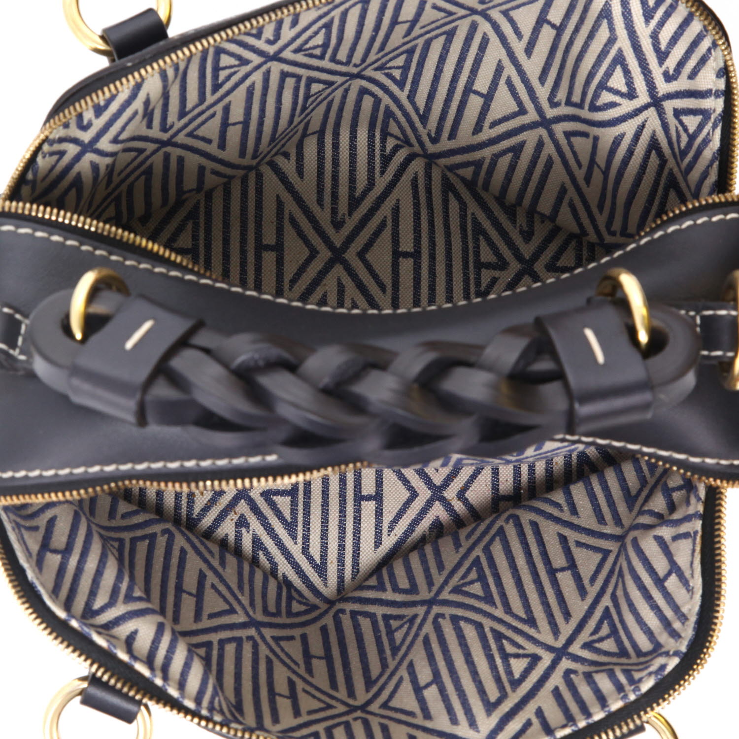 Sac bandoulière Chloé  Darla en cuir noir - Detail D3