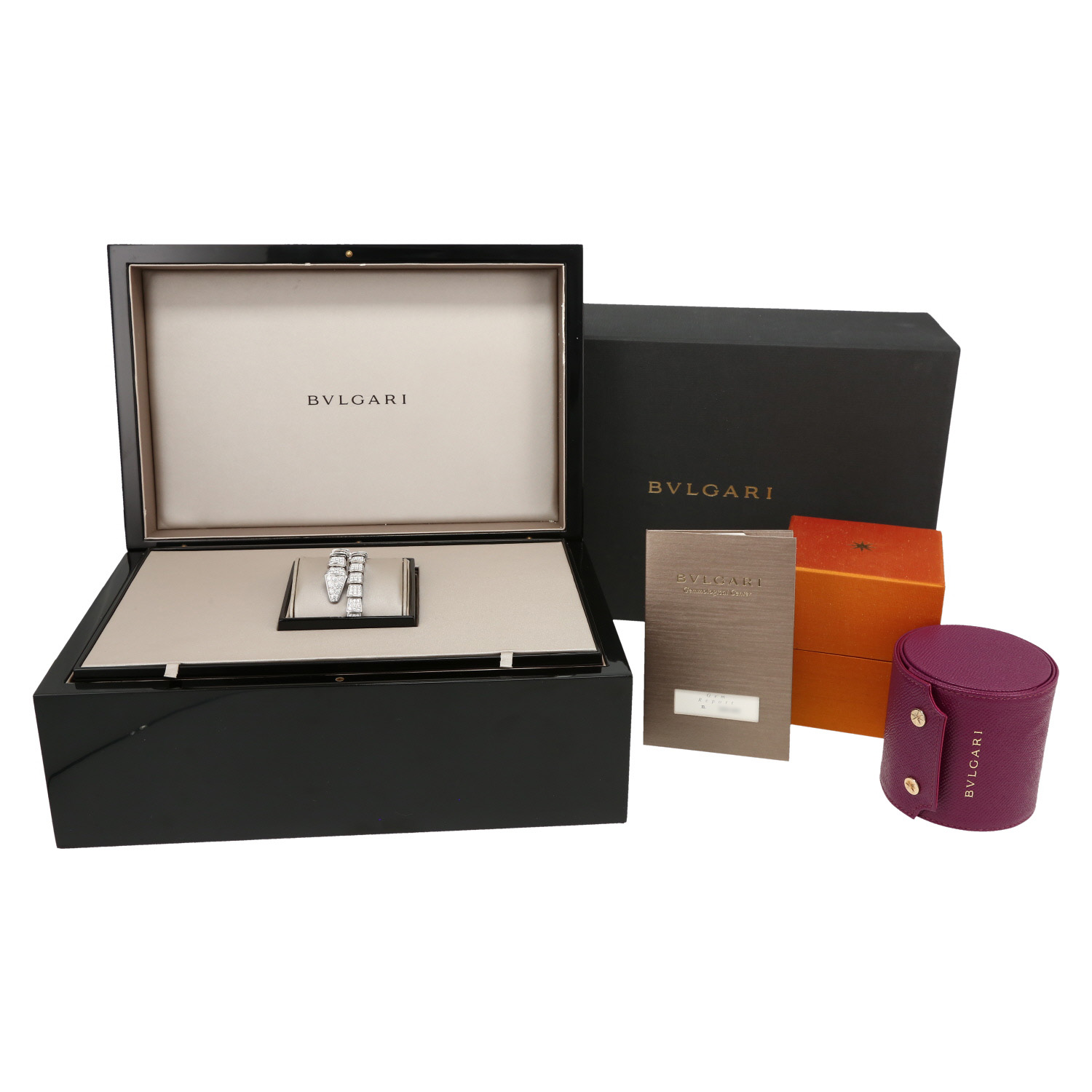 Bracelet semi-rigide Bulgari Serpenti Viper en or blanc et diamants - Detail D2