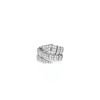 Bulgari Serpenti Viper large model ring in white gold and diamonds - 360 thumbnail