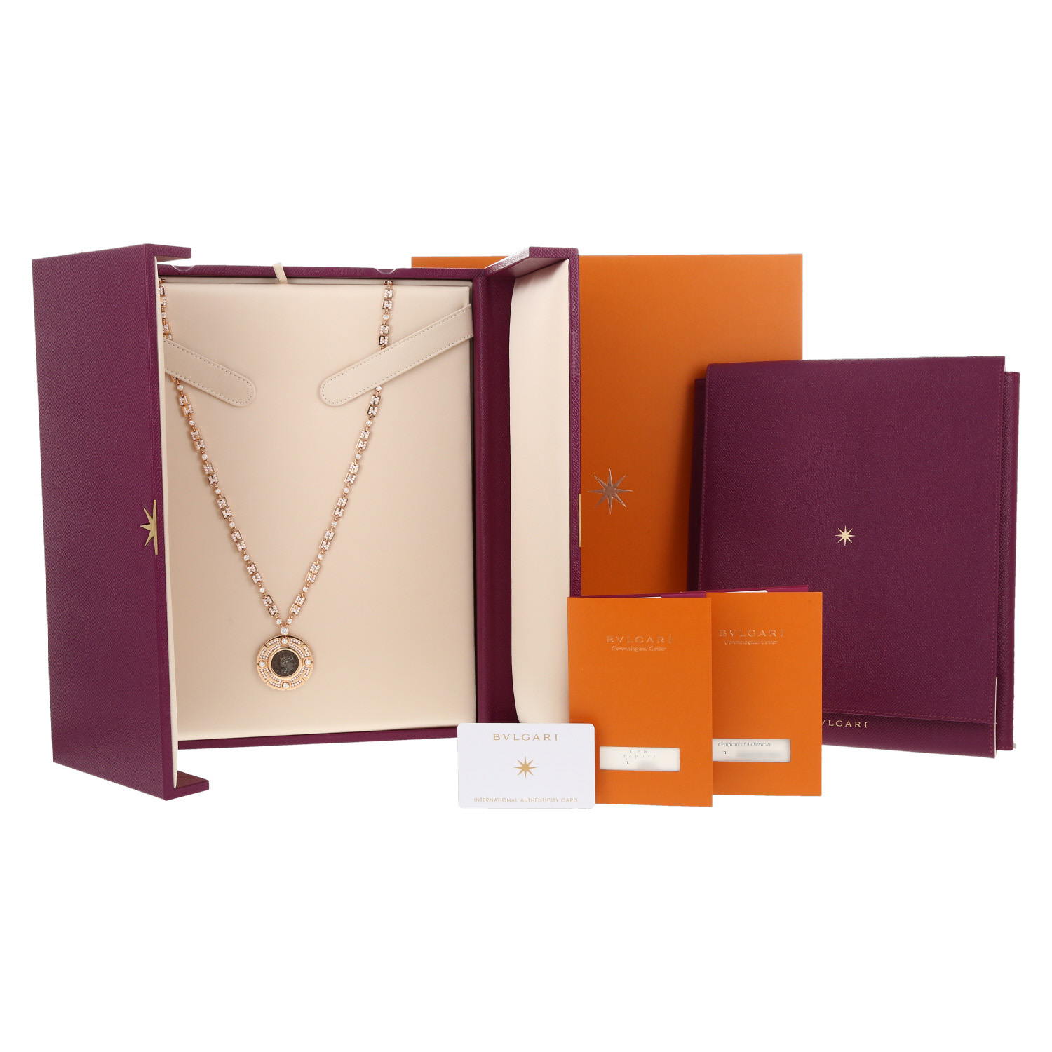 Collana lunga Bulgari Monete Alta gioielleria in oro rosa, argento e diamanti - Detail D2