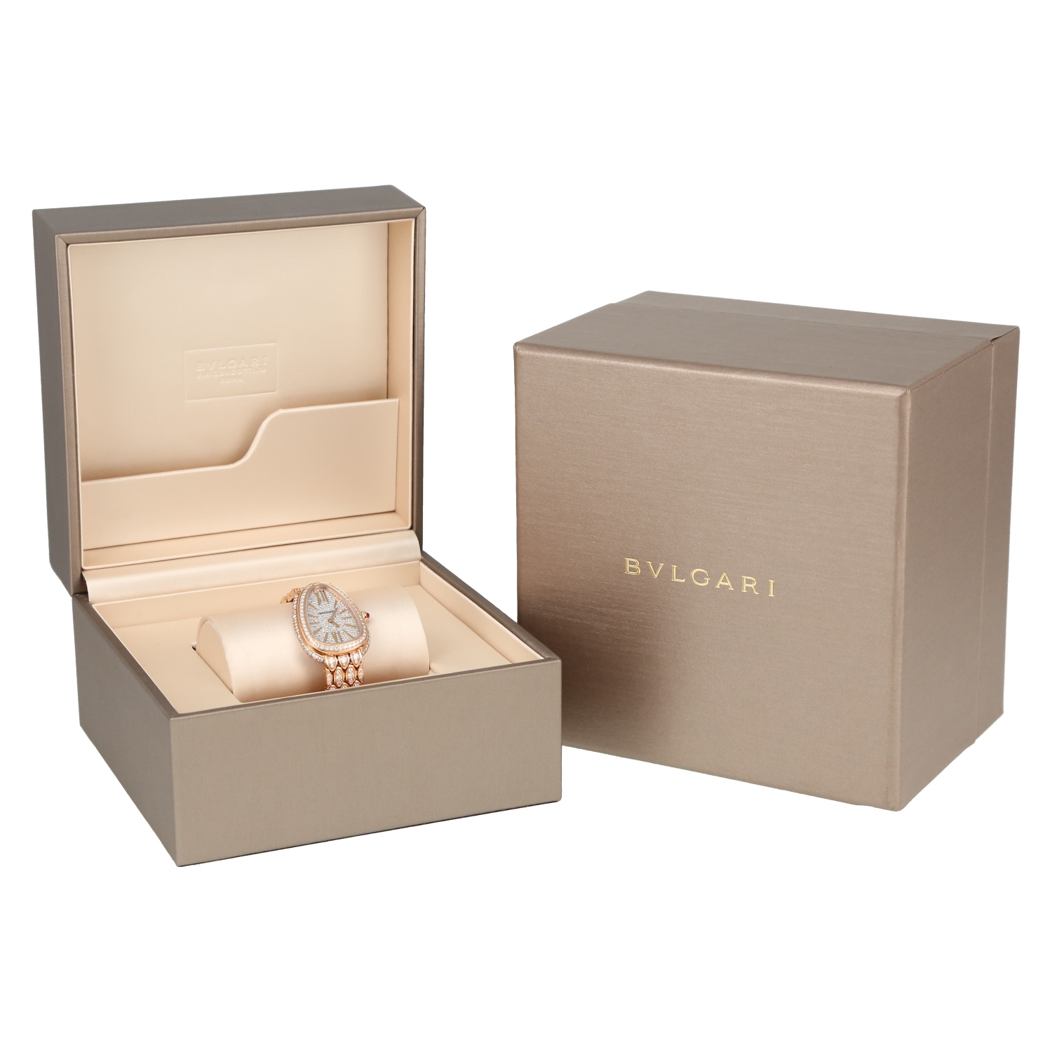 Bulgari Serpenti  in pink gold and diamonds Ref : 103160 Circa 2020 - Detail D2