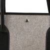 Hermès  Garden Party shopping bag  in grey canvas  and black leather - Detail D2 thumbnail