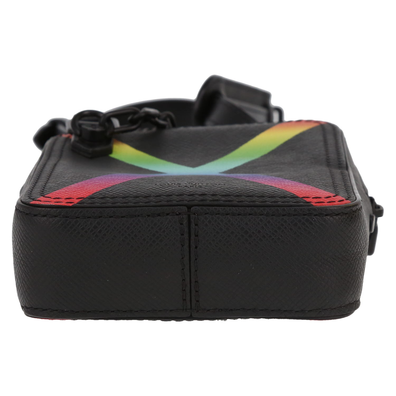 Borsa a tracolla Louis Vuitton   in pelle nera - Detail D1