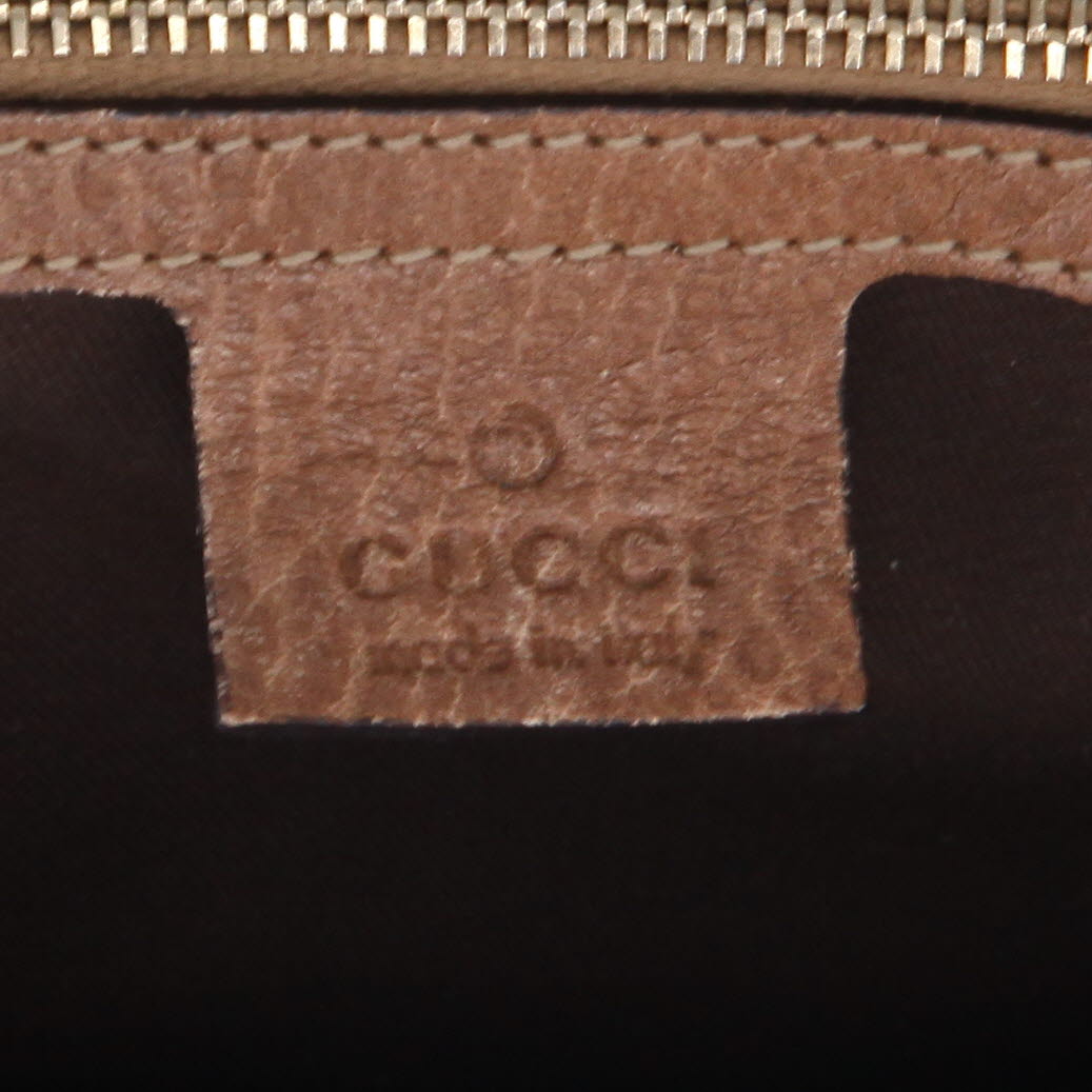 Borsa a tracolla Gucci  Bamboo in pelle marrone e bambù - Detail D2