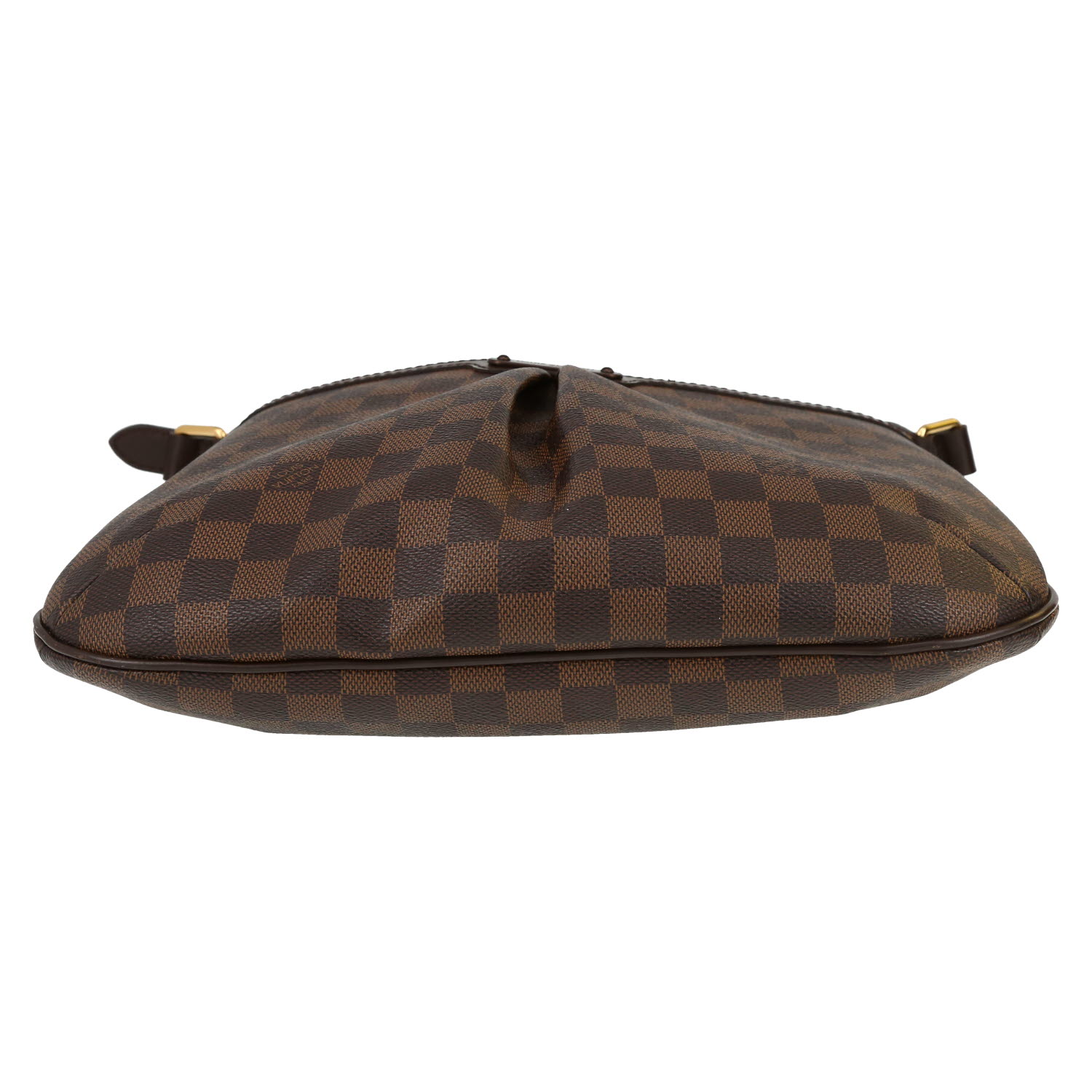 Louis Vuitton  Bloomsbury shoulder bag  in ebene damier canvas  and brown - Detail D1