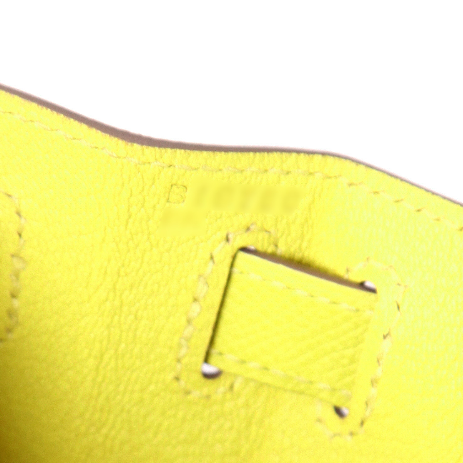 Borsa Hermès  Kelly 28 cm in pelle Epsom giallo Lime - Detail D4