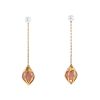 Paire de boucles d'oreilles Mellerio  en or rose, perles et opale rose - 00pp thumbnail