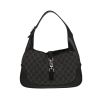 Bolso de mano Gucci  Jackie vintage en lona monogram gris y negra y cuero negro - 360 thumbnail