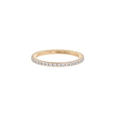 Messika Gatsby wedding ring in pink gold and diamonds