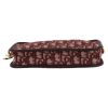 Dior  Diorquake pouch  in burgundy and beige monogram canvas Oblique - Detail D1 thumbnail