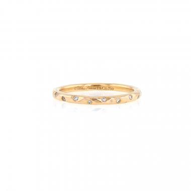 Tiffany & Co Paloma Picasso wedding ring in pink gold and diamonds
