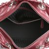 Dior  Lady Dior large model  handbag  in burgundy leather cannage - Detail D3 thumbnail