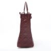 Dior  Lady Dior large model  handbag  in burgundy leather cannage - Detail D7 thumbnail