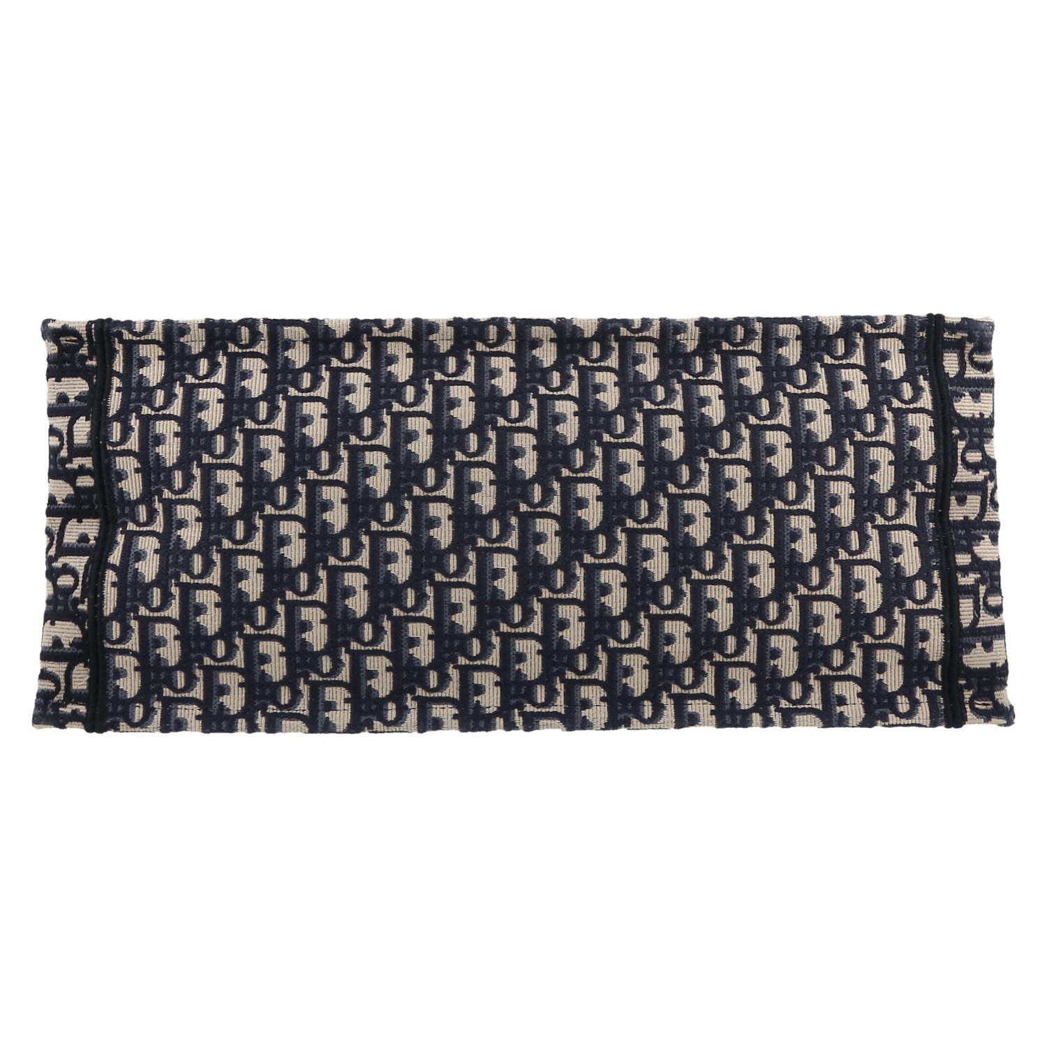 Sac cabas Dior  Book Tote en toile monogram Oblique bleue et beige - Detail D1