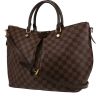 Bolso de mano Louis Vuitton  Siena en lona a cuadros ébano y cuero marrón - 00pp thumbnail