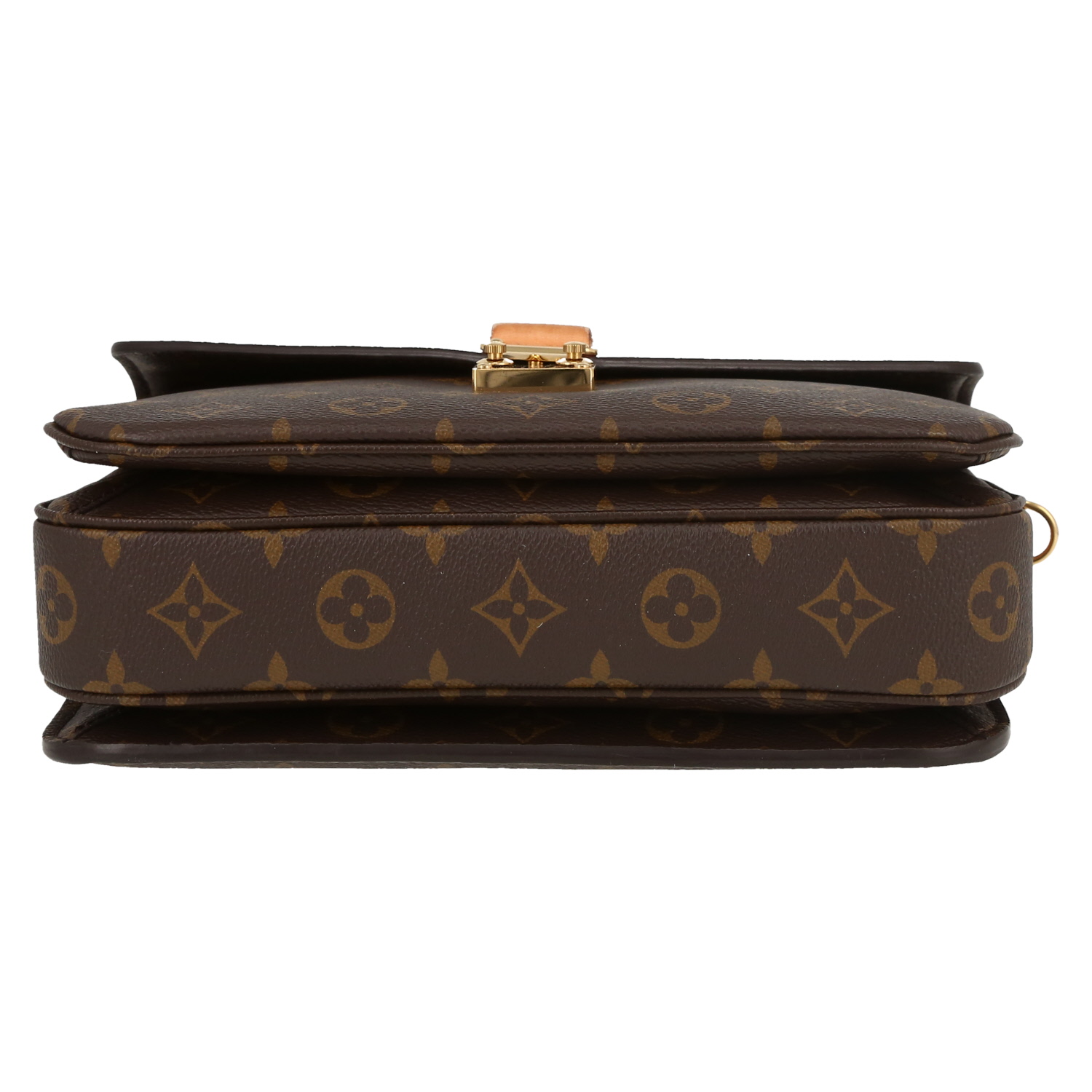 Borsa a tracolla Louis Vuitton  Metis in tela monogram marrone e pelle naturale - Detail D1