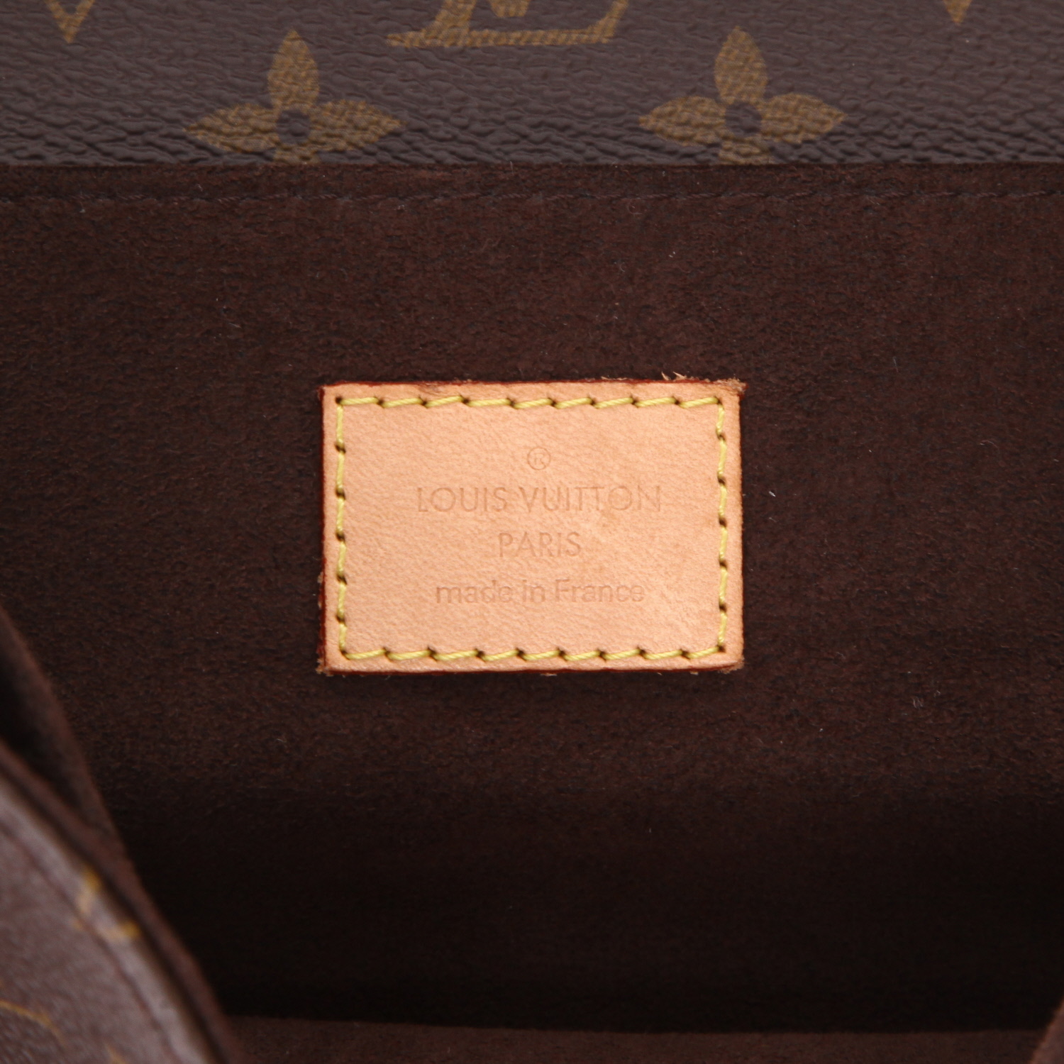 Borsa a tracolla Louis Vuitton  Metis in tela monogram marrone e pelle naturale - Detail D2