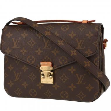 Bolso bandolera Louis Vuitton  Metis en lona Monogram marrón y cuero natural